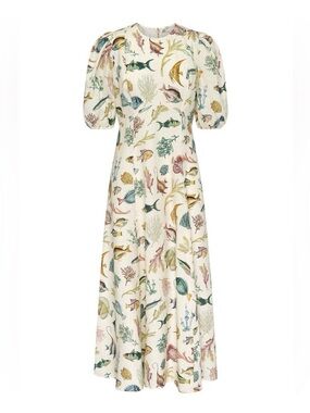 a line midi dress australia TINKA Lace-Up Mikado Midi Dress